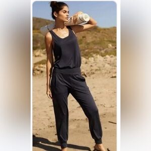 Sweaty Betty Navy blue Gary Jumpsuit with jogger bottom